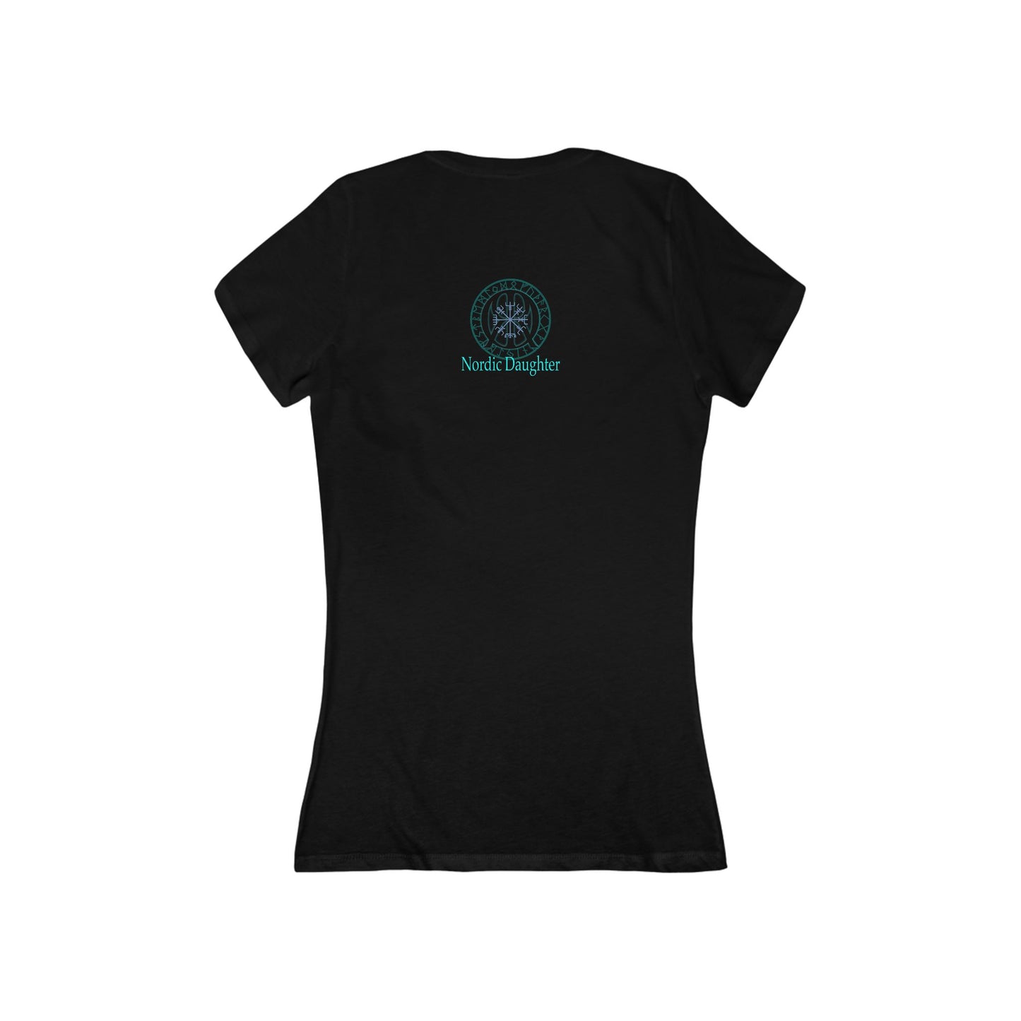 Wolf Graphic Deep V-Neck Tee for Women, Boho Shirt, Animal Lover Gift, Casual Wear, Unique Graphic Tee
