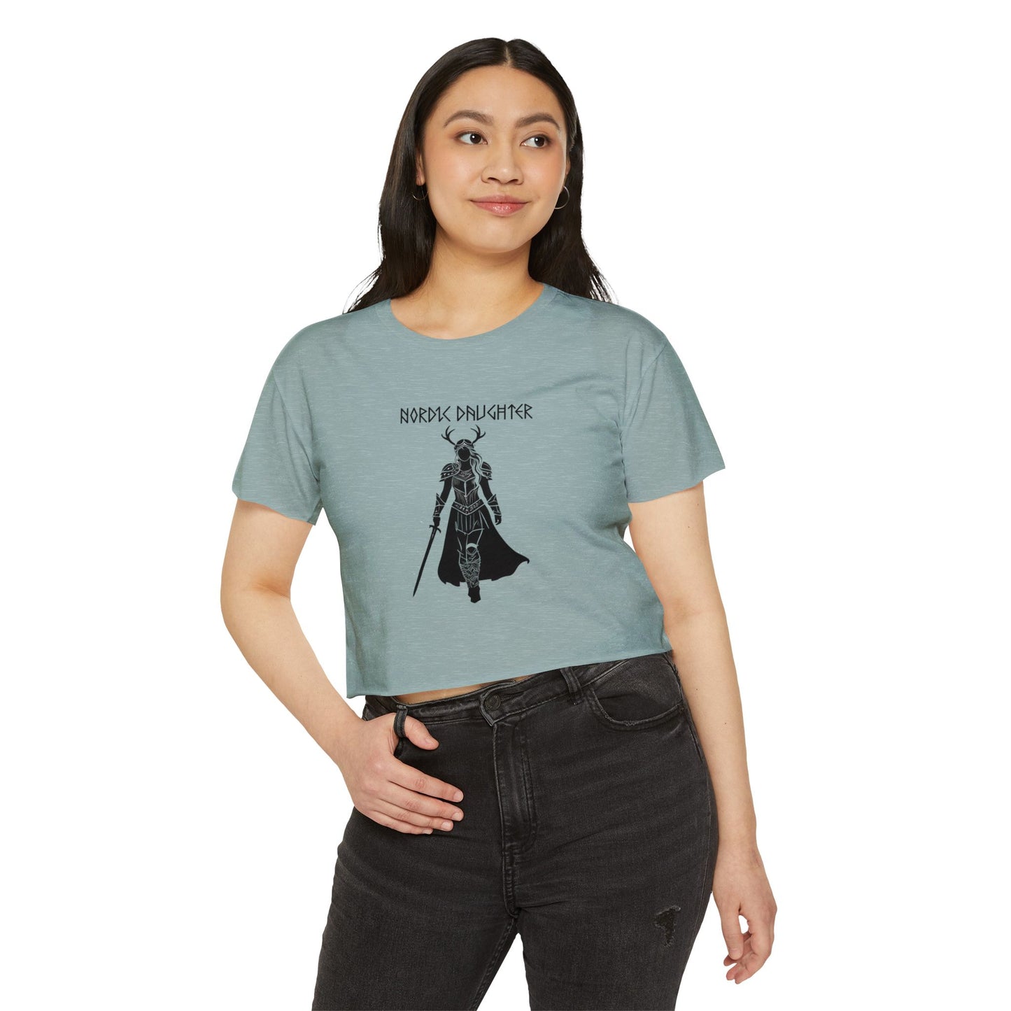 Nordic Daughter Festival Crop Top - Casual Summer Shirt for Music Lovers