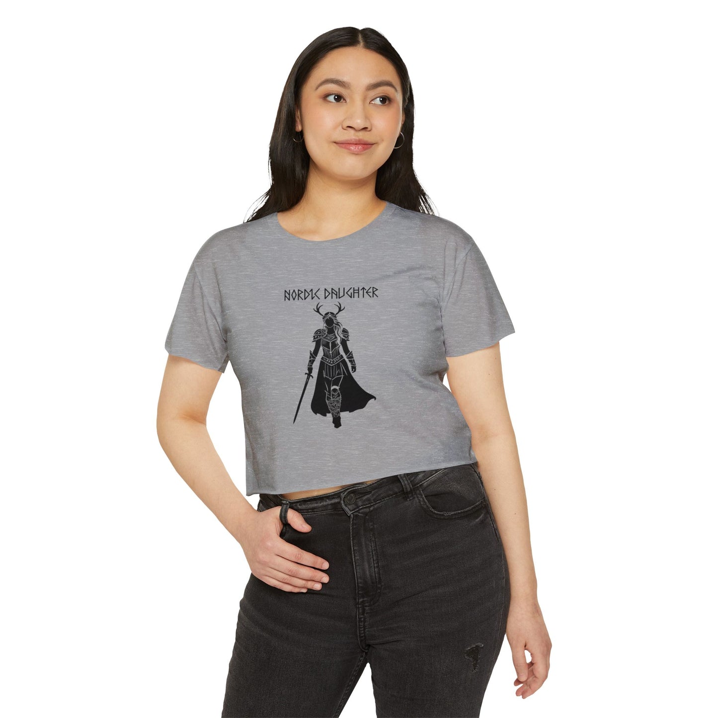 Nordic Daughter Festival Crop Top - Casual Summer Shirt for Music Lovers