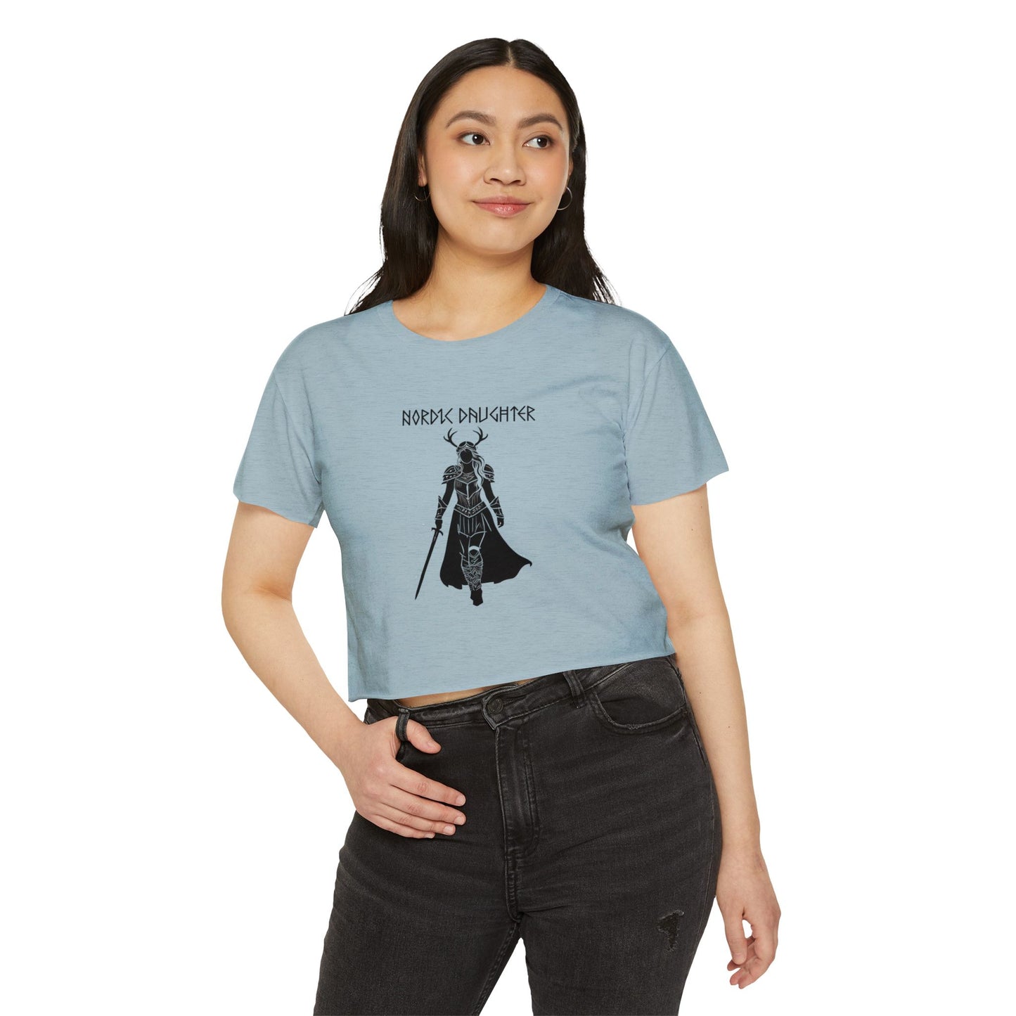 Nordic Daughter Festival Crop Top - Casual Summer Shirt for Music Lovers