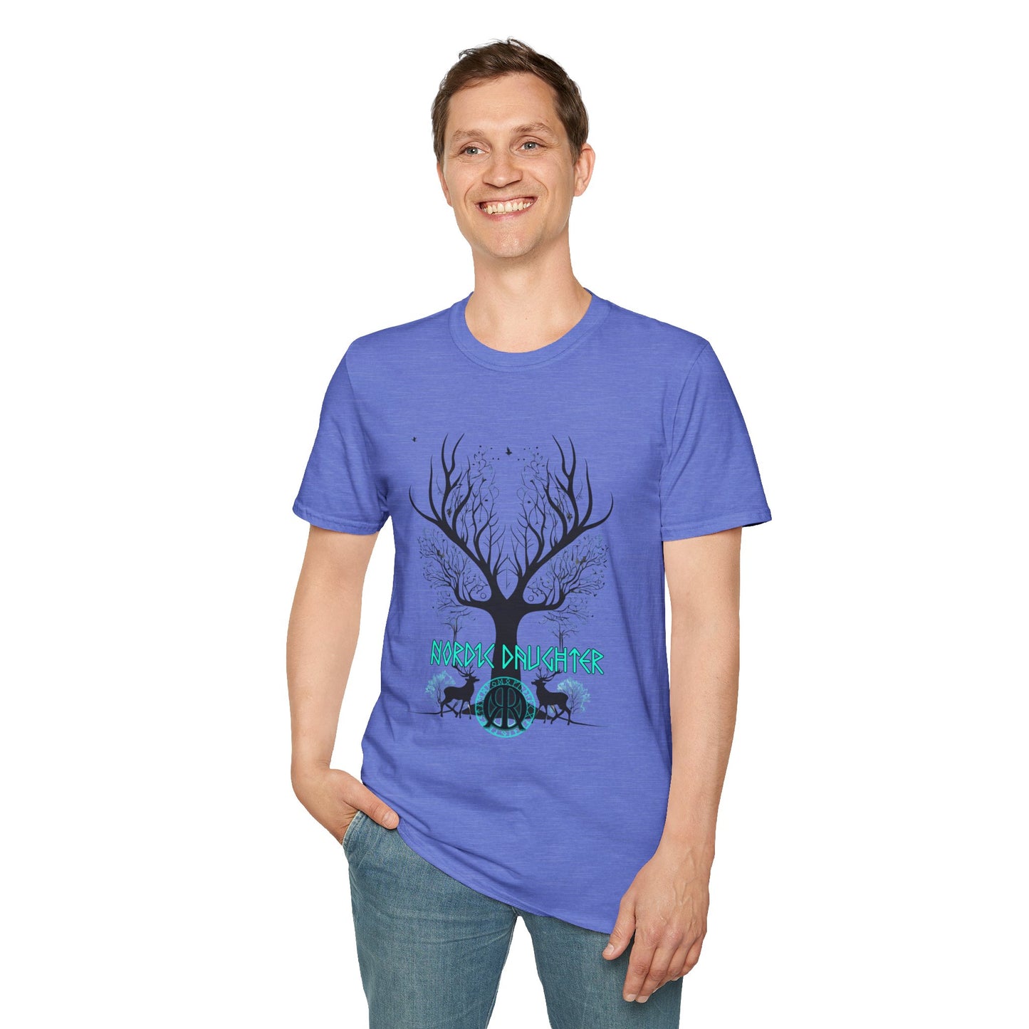 Nordic Daughter Unisex Softstyle T-Shirt - Nature-Inspired Design