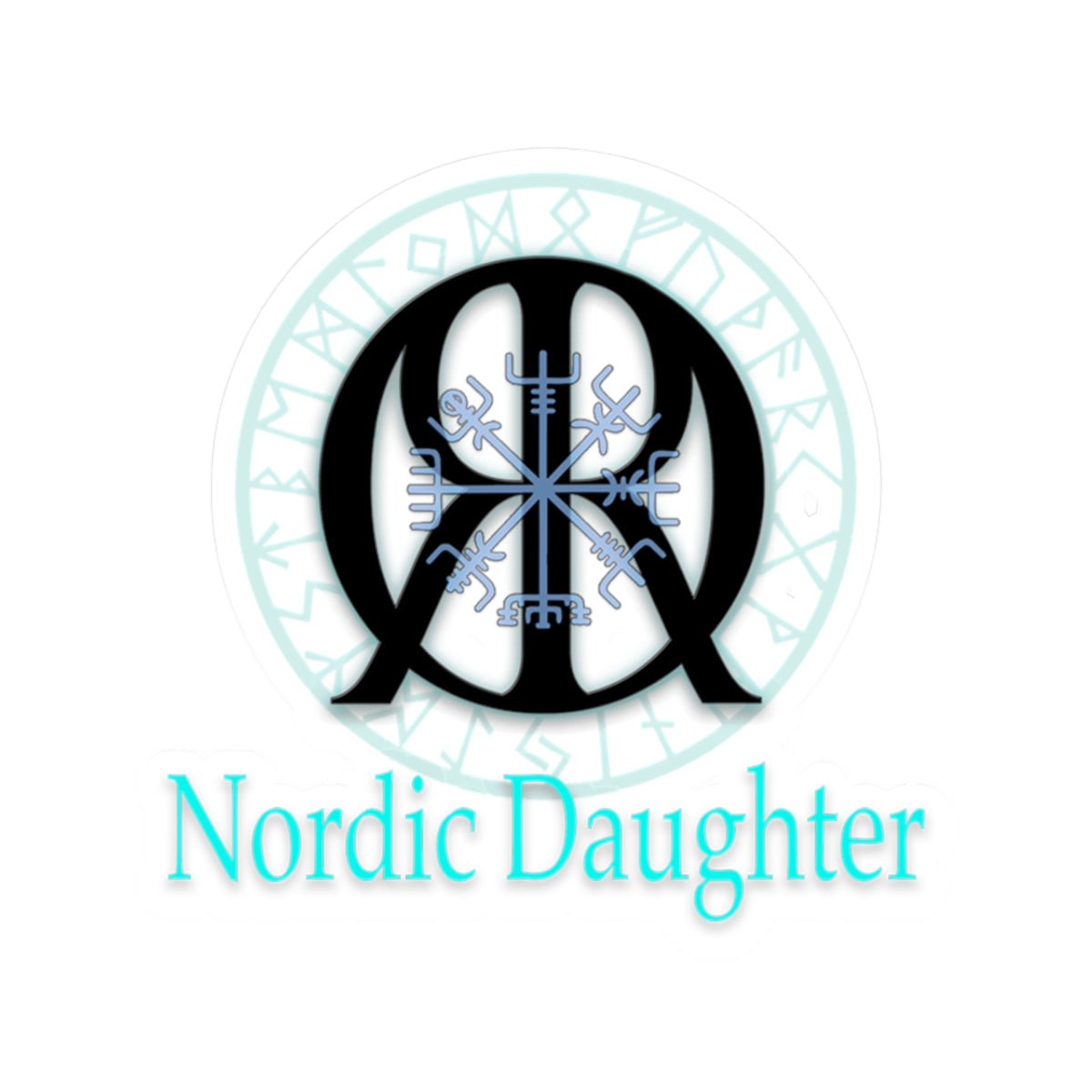 Nordic Daughter Kiss-Cut Stickers - Scandinavian Style Vinyl Decals for Empowerment & Personalization