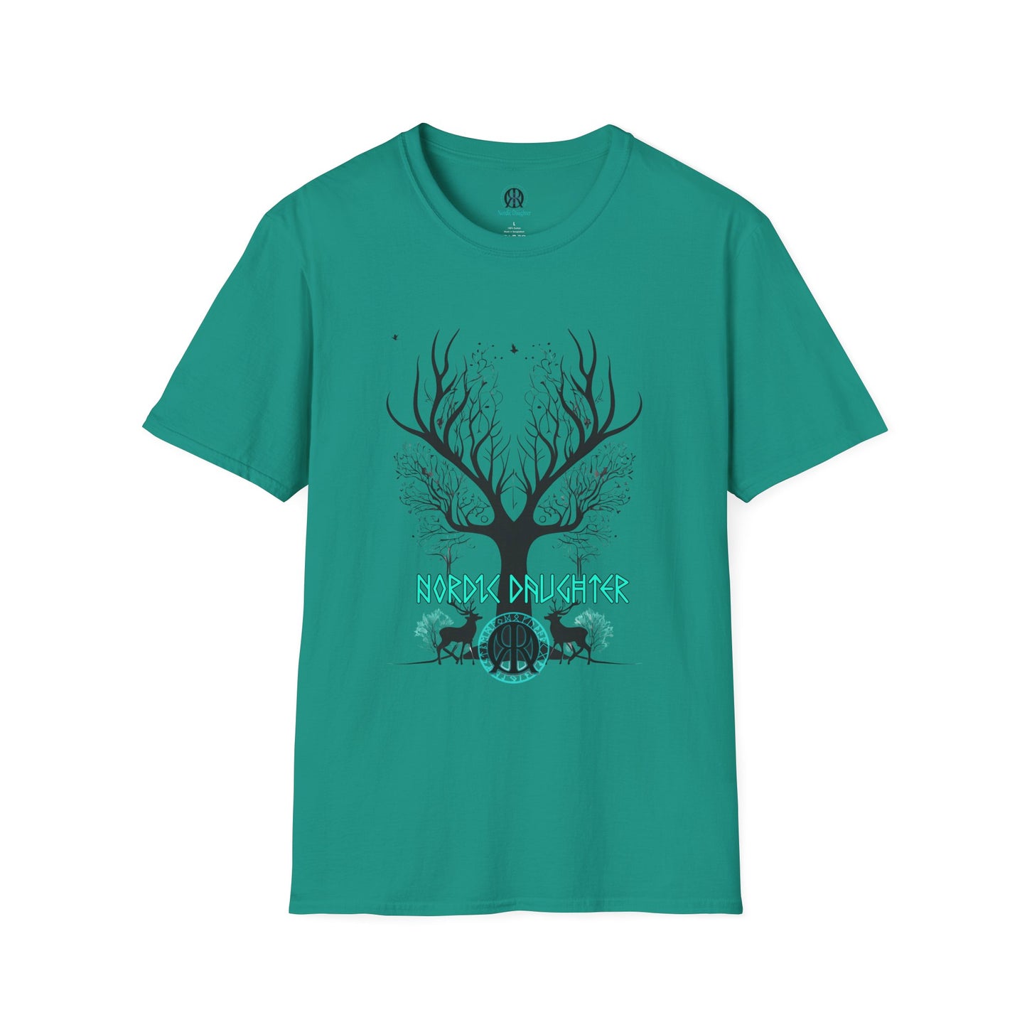 Nordic Daughter Unisex Softstyle T-Shirt - Nature-Inspired Design