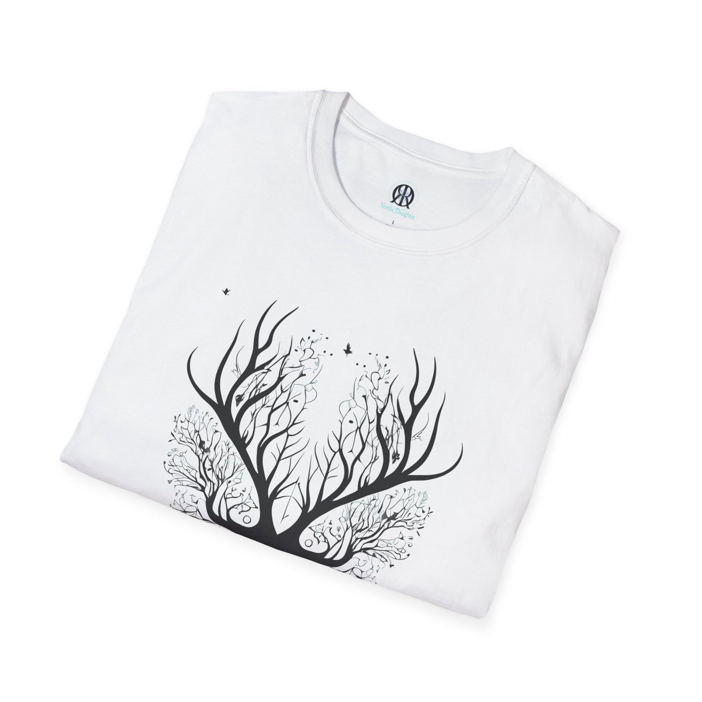 Nordic Daughter Unisex Softstyle T-Shirt - Nature-Inspired Design
