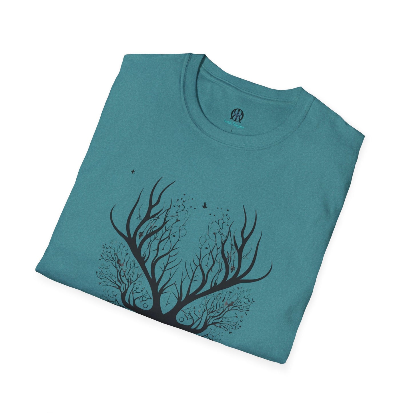 Nordic Daughter Unisex Softstyle T-Shirt - Nature-Inspired Design
