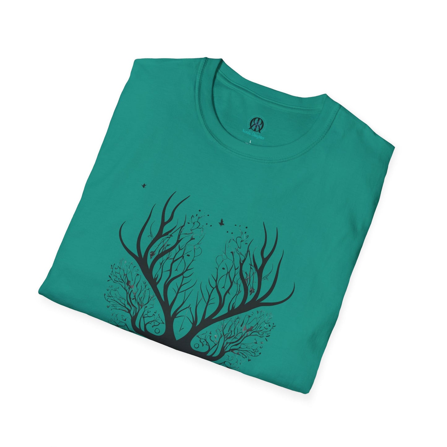 Nordic Daughter Unisex Softstyle T-Shirt - Nature-Inspired Design