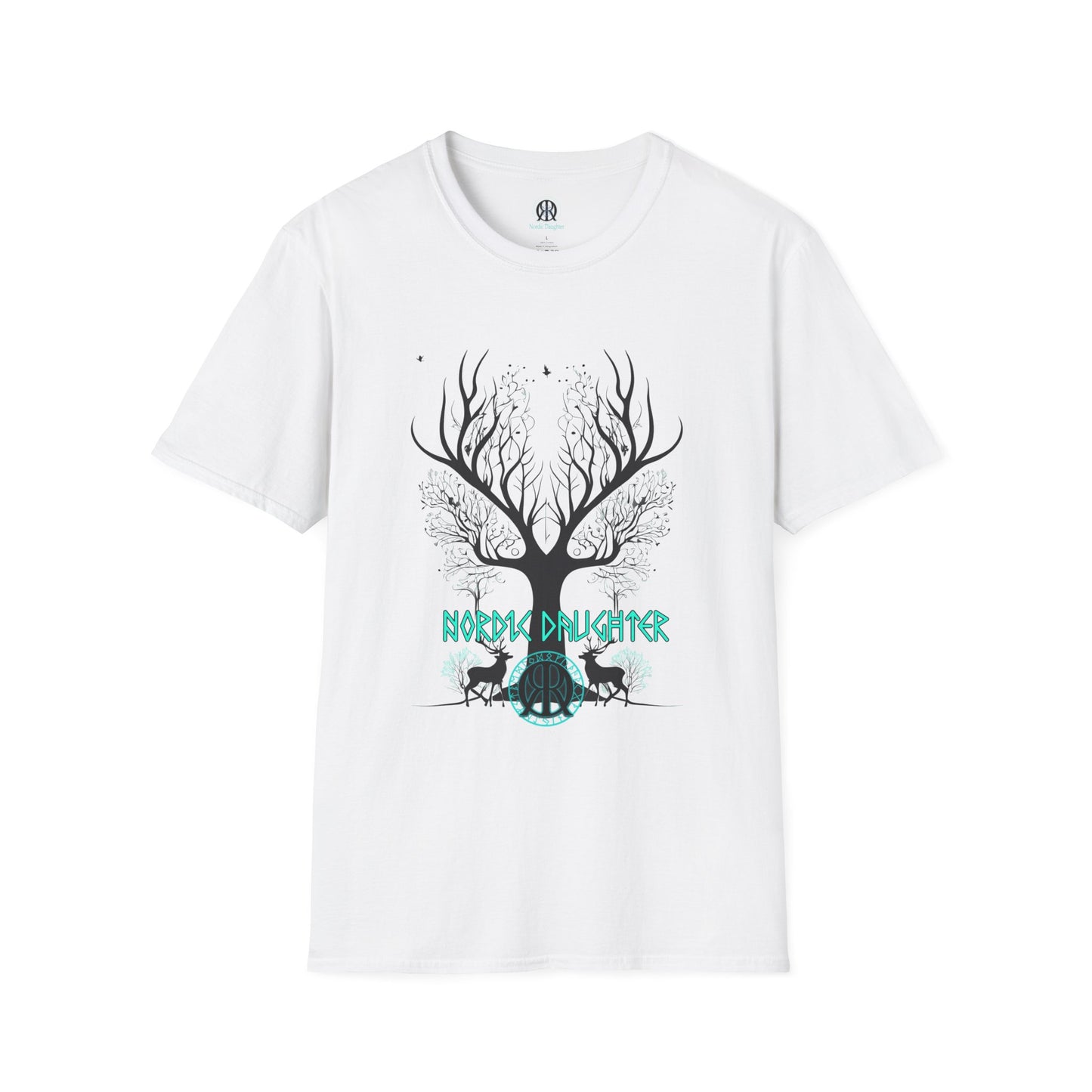 Nordic Daughter Unisex Softstyle T-Shirt - Nature-Inspired Design