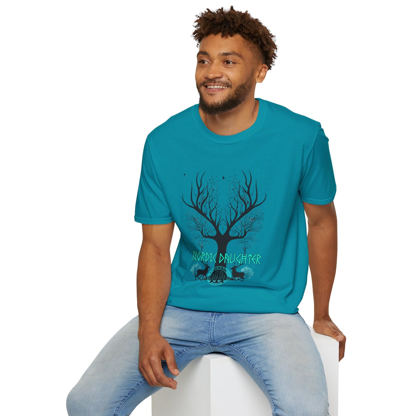 Nordic Daughter Unisex Softstyle T-Shirt - Nature-Inspired Design