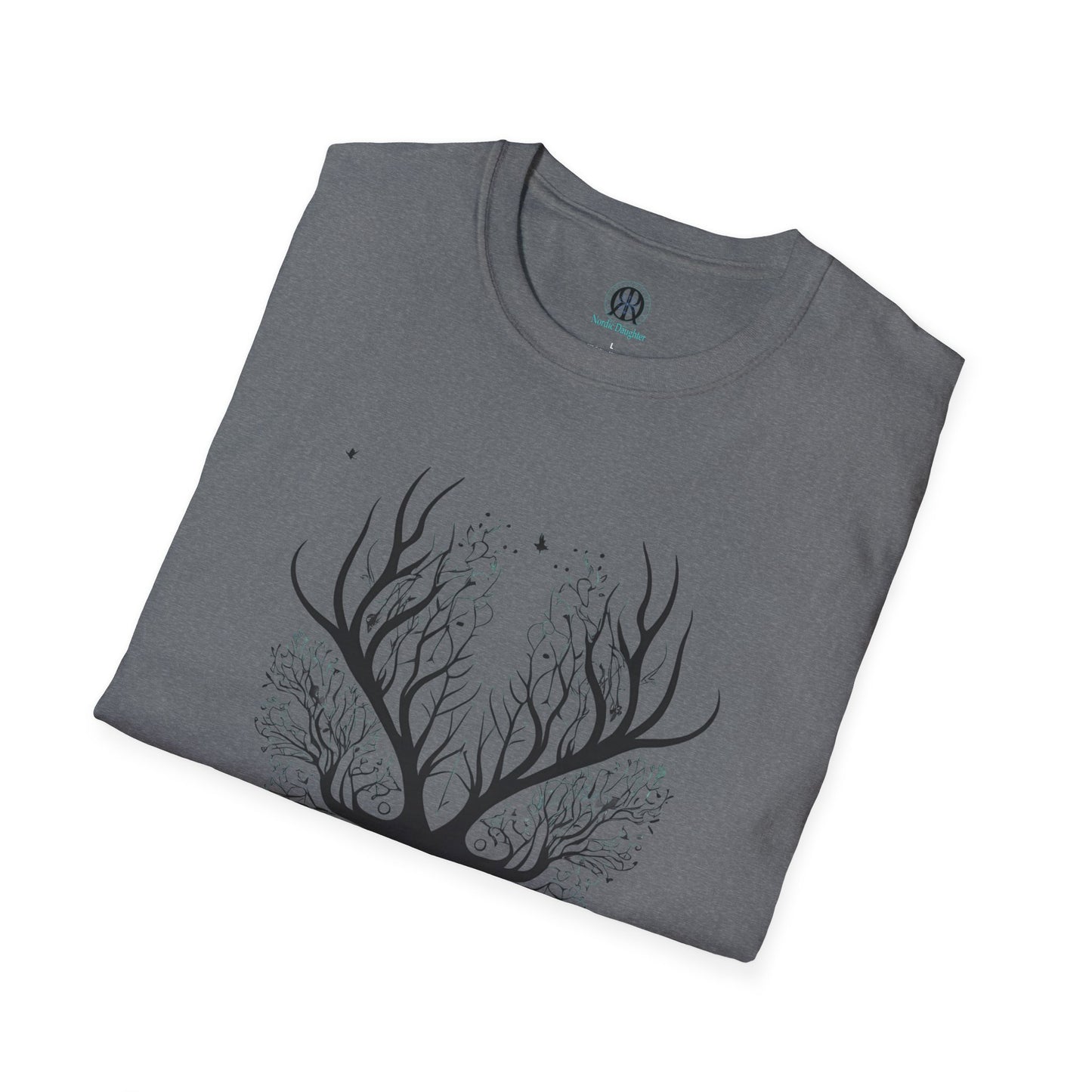 Nordic Daughter Unisex Softstyle T-Shirt - Nature-Inspired Design