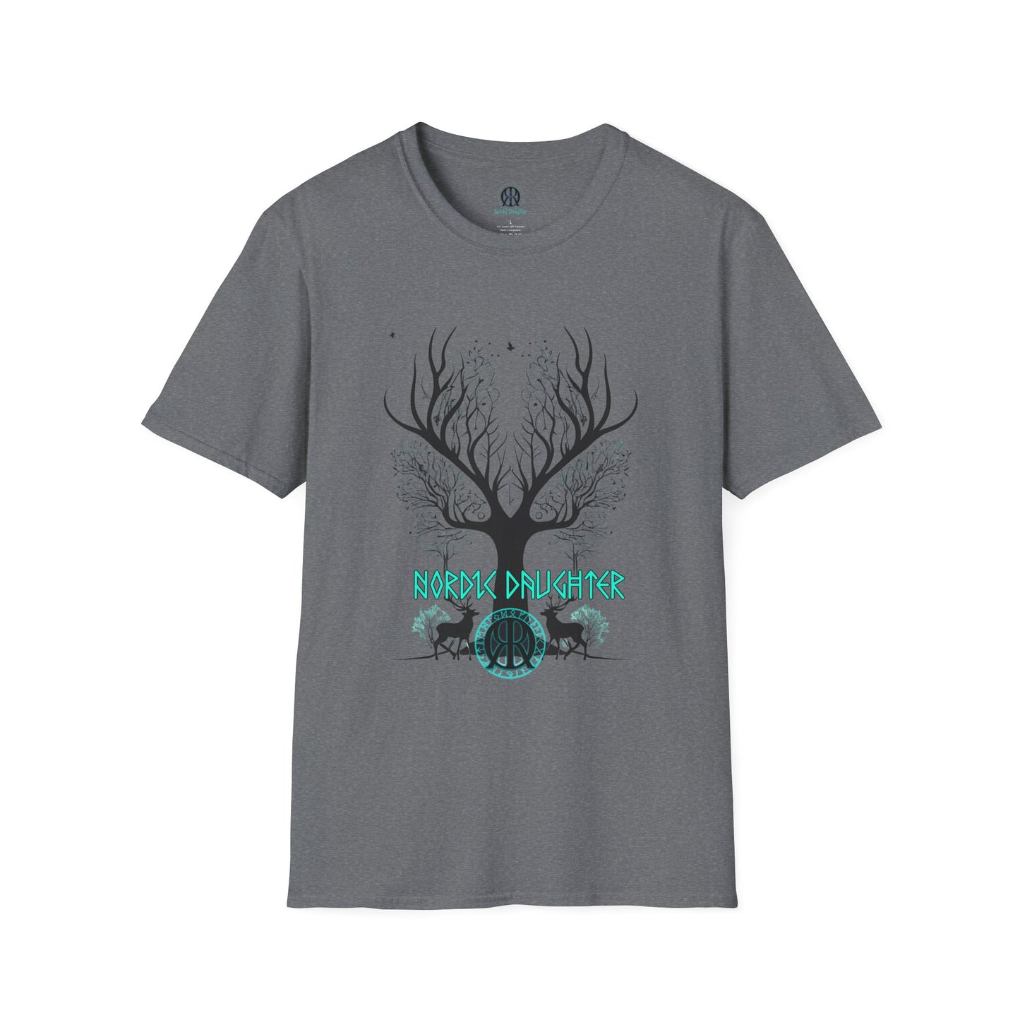 Nordic Daughter Unisex Softstyle T-Shirt - Nature-Inspired Design